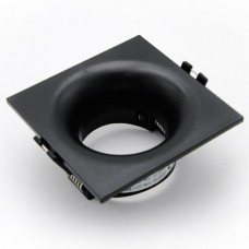 Σποτ Τετράγωνο Χωνευτό Σταθερό Polycarbonate Μαύρο 21-4711